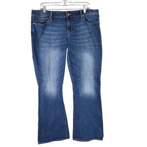 Womens Gap 1969 Sexy Boot Denim Blue Jeans Medium Wash Stretch Size 34R